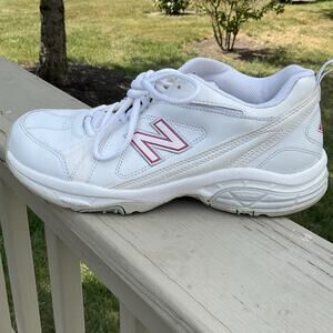 New Balance 608 V3 Womans Size 9.5 9-1/2 White Running Shoes Sneakers WX608V3P